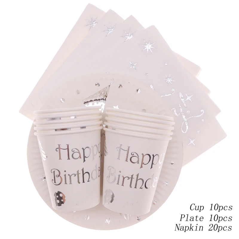 Серебряная звезда партия бумажный стаканчик лоток салфетки одноразовые
