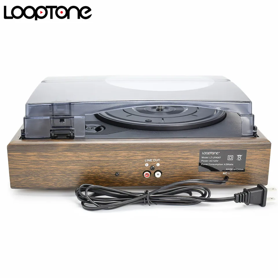 Looptone выбор 3 скорости винтажный проигрыватель Встроенные стерео колонки линия