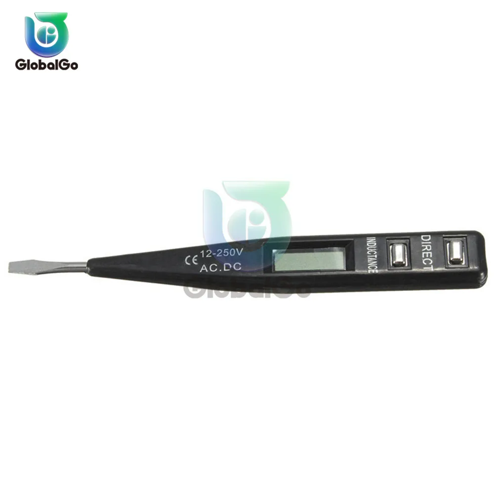 AC DC 12V 250V Напряжение тестер ручка 24V 36V 48V 110V 220V ЖК дисплей Цифровой вольтметр выход