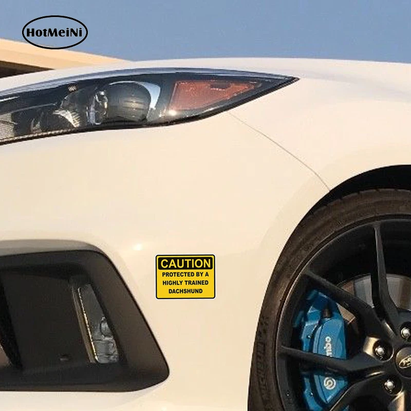 Автомобильные аксессуары HotMeiNi 7 5 см x 10 предупреждение защищенное таксой