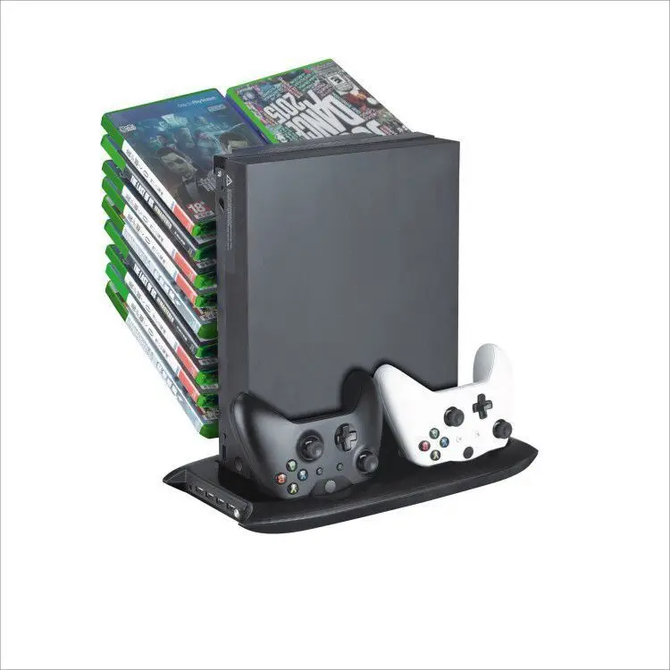 Вертикальная подставка для Xbox One X охлаждающий вентилятор башенные крепления