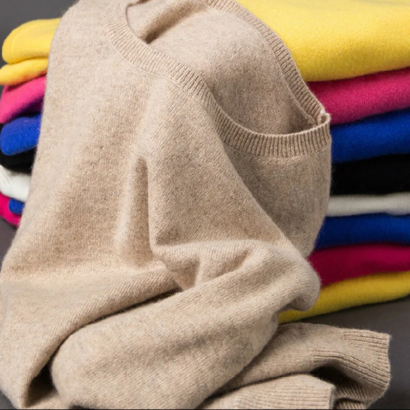 

0.3 High Quality Autumn Spring Cashmere cotton Blended Knitted Women Sweaters And Pullovers Jersey jumper pull femme hiver