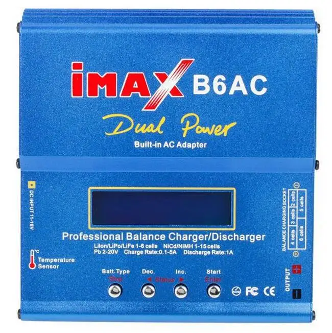 Цифровой iMAX B6AC 80 Вт Lipo NiMH балансирующее зарядное устройство/Dis устройство