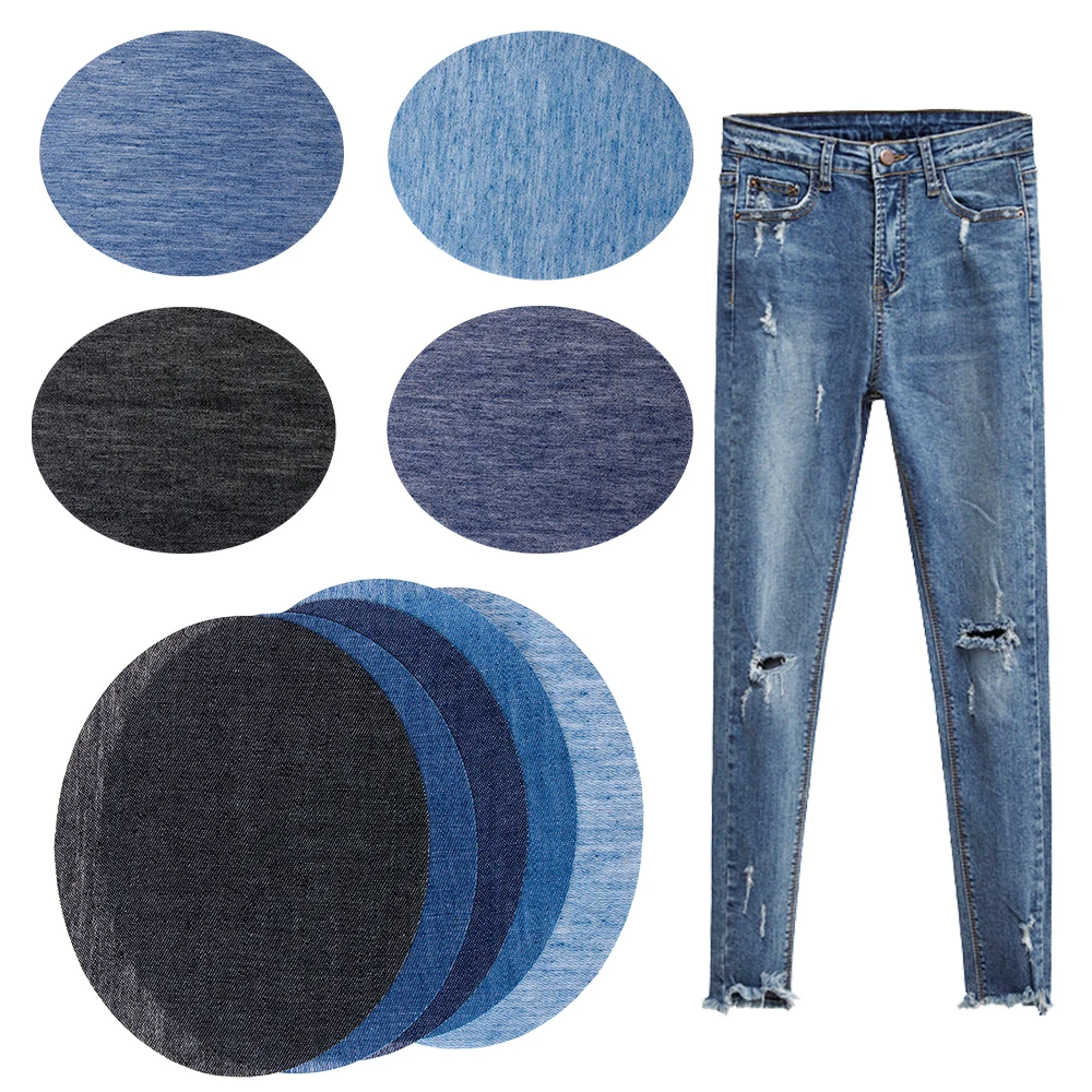 4 шт./лот нашивки на локти самоклеящиеся для одежды джинсов термоклеящиеся