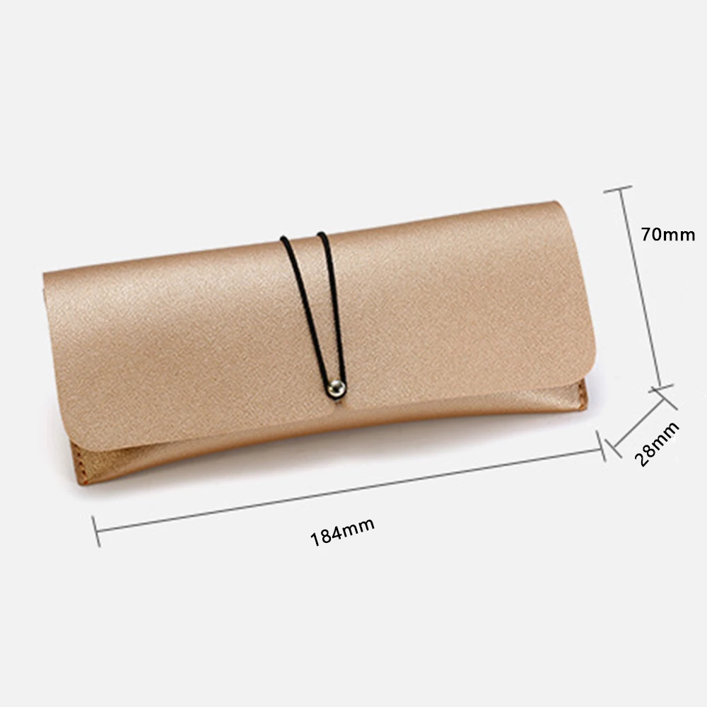 1 шт. портативный складной унисекс Чехол для очков из искусственной кожи на