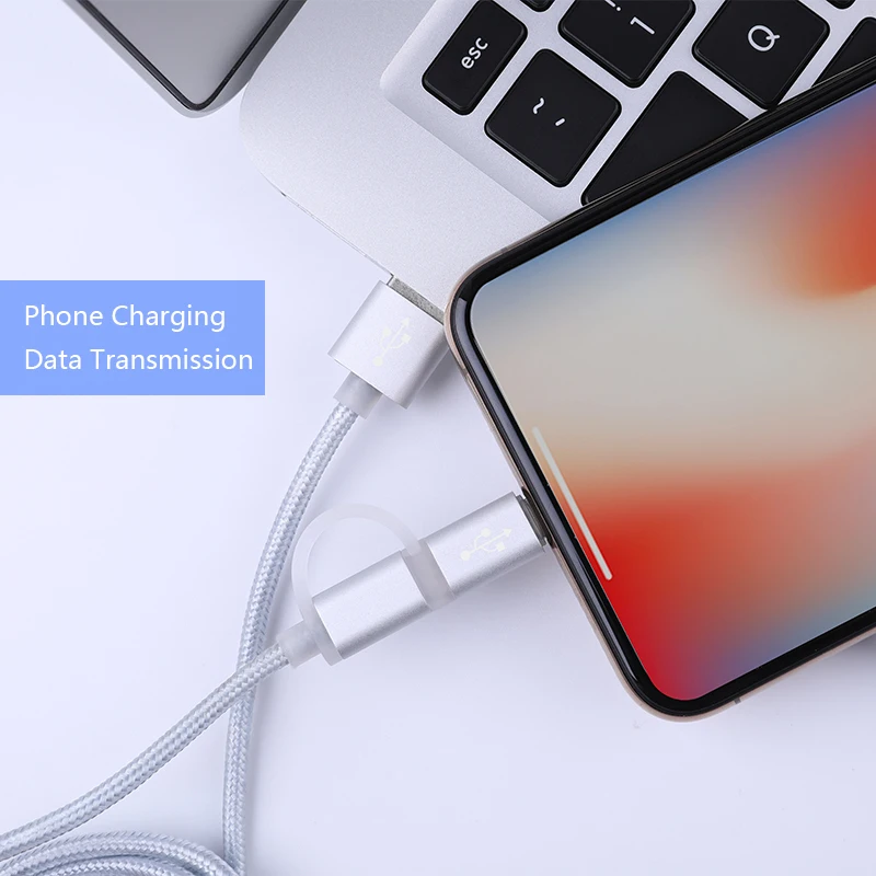 Nillkin 2 в 1 mi cro USB + type C зарядный usb-кабель для передачи данных Xiao Pocophone F1 8 samsung sony huawei |
