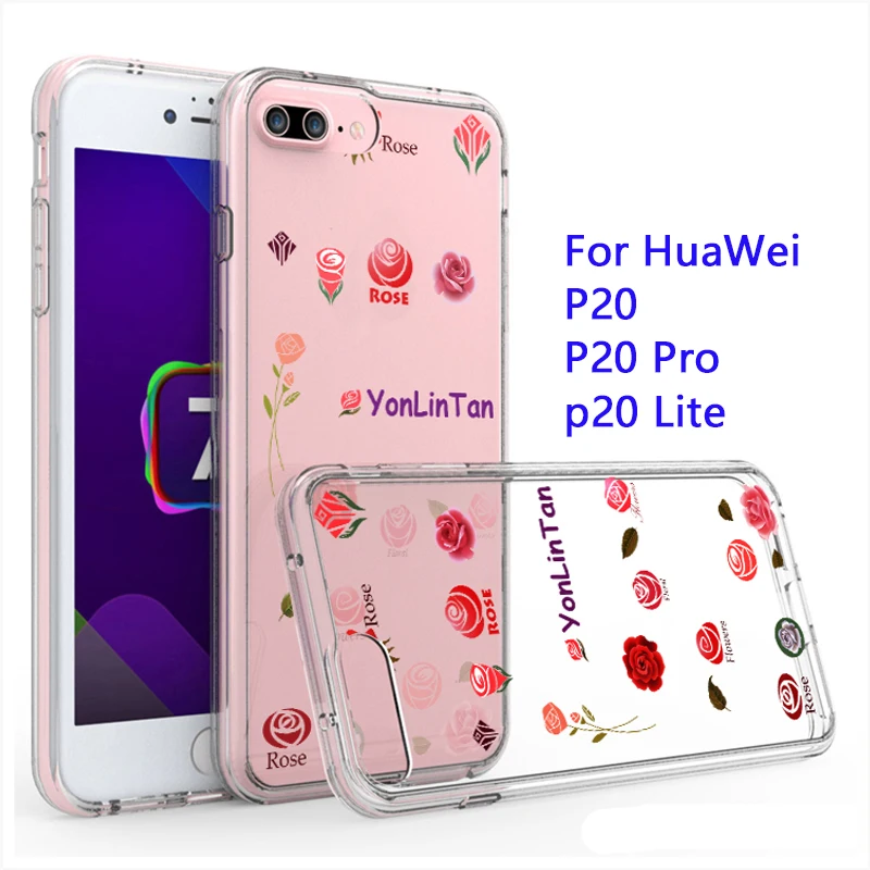 YonLinTan 2 в 1 мягкий край силиконовый + Жесткий ПК Coque крышка чехол для Huawei p20 lite p20lite