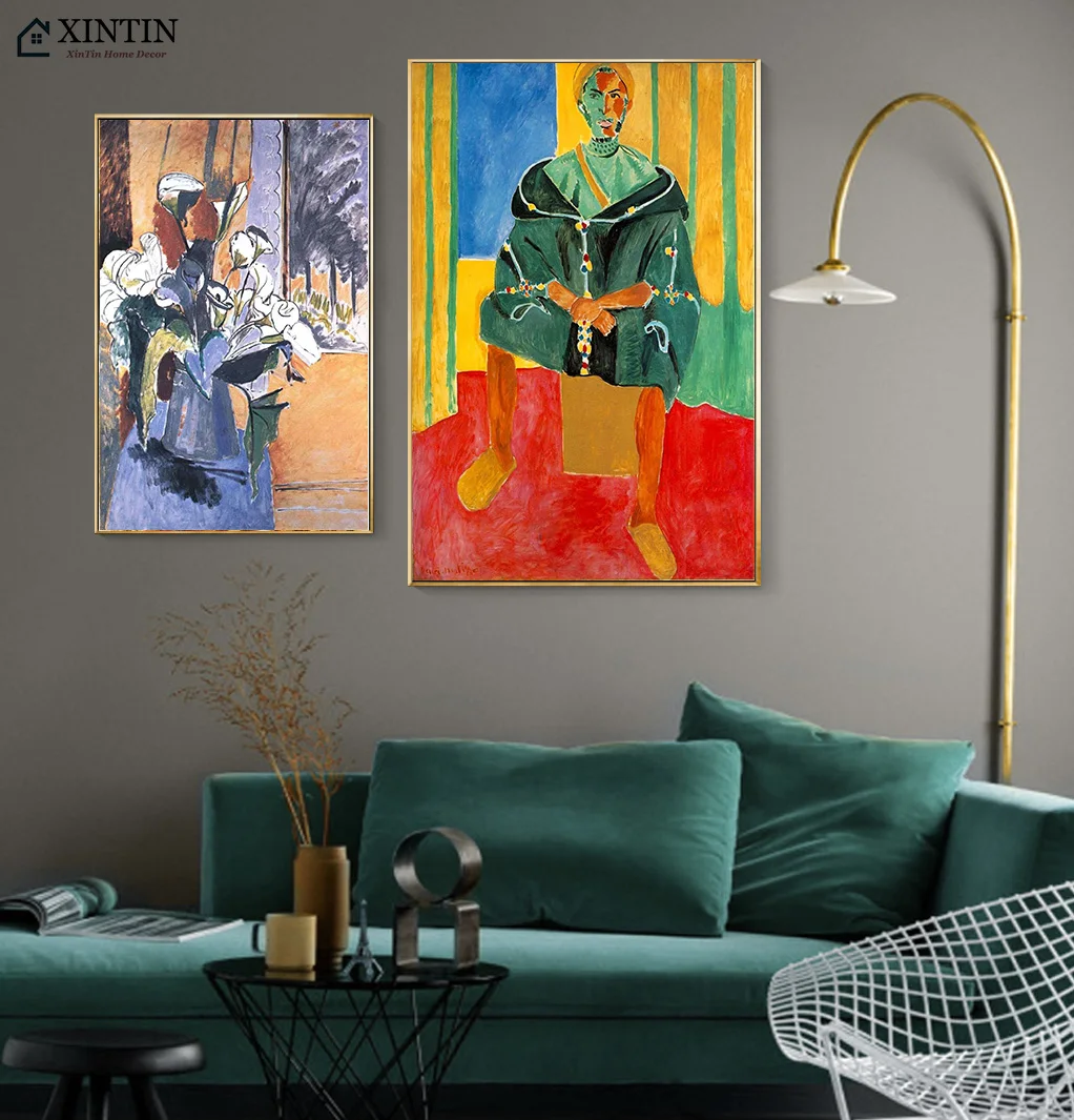 Космический город Анри Матисс Fauvism чтение женщины холст картины Винтаж Плакат из
