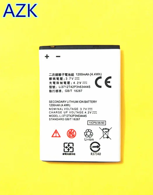 АЗК новый мобильный телефон V815W Батарея для ЖК-дисплея ZTE лезвие A112 L110 1200 мА/ч