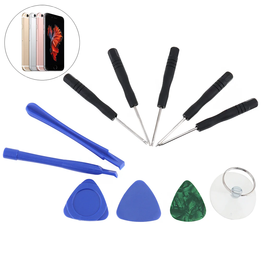 

11pcs/lot Tools Mobile Cell Phone Opening Pry Repair Tool Kit Screwdrivers Disassembly for iPhone 5 5S 6 6S 7 7S