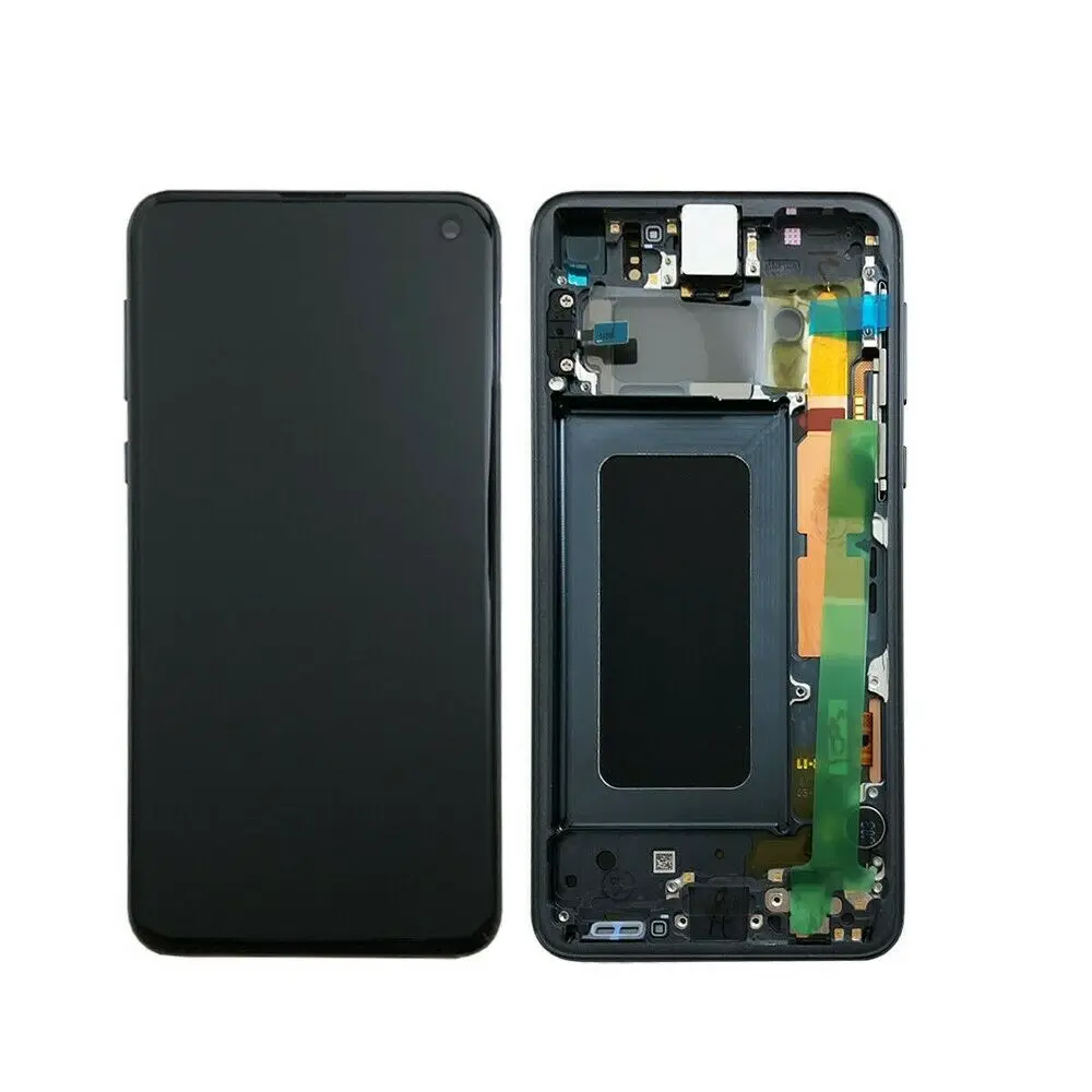 6," супер AMOLED ЖК-дисплей с рамкой для SAMSUNG Galaxy S10 Plus G9750 ЖК-дисплей кодирующий преобразователь сенсорного экрана в сборе