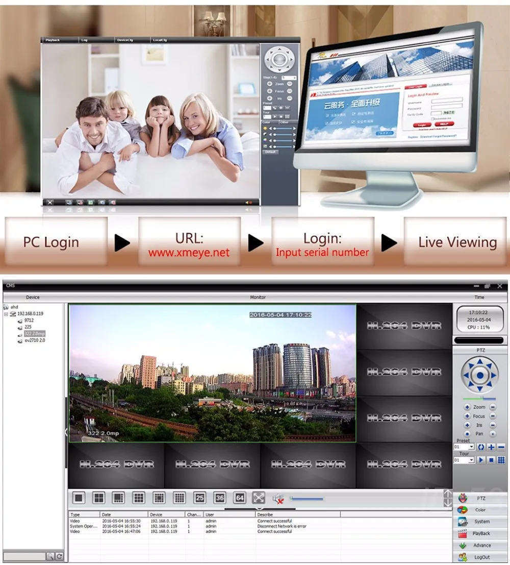 4CH 8CH 5MP HD 4k DVR видео рекордер для 5MP AHD TVI камера 4K IP камера P2P NVR cctv система ТБ HDD DVR H.265