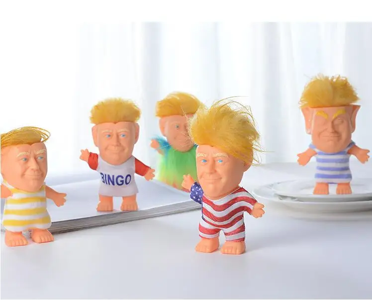 Горячая Трамп силиконовые Фигурка Тролля Творческий моделирование кукла ручной