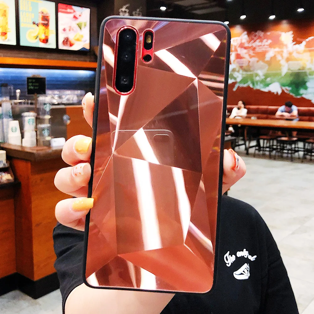 3D Алмазный чехол для huawei P30 Lite P30 Pro P20 Lite P Smart Honor 10 Lite Honor 8X Y6 чехол s голографическая Призма Лазерная крышка