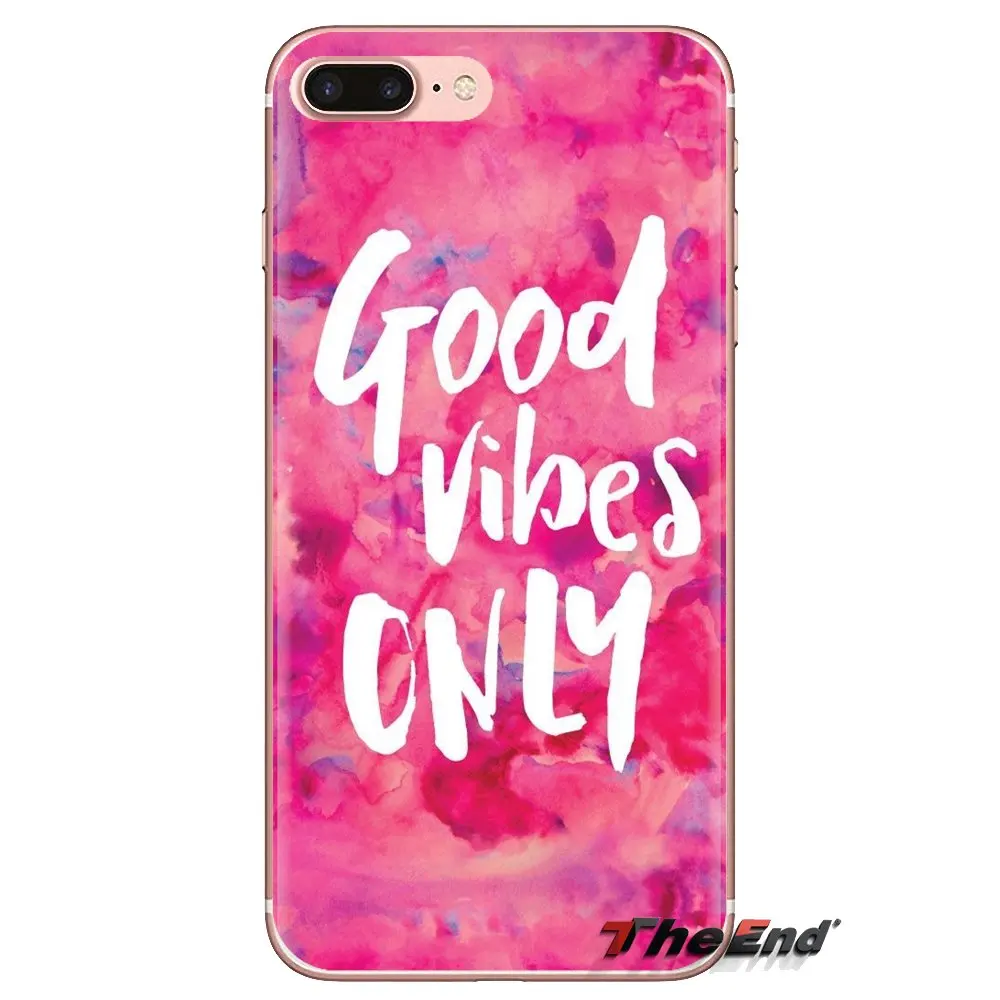 Good Vibes Tumblr Quotes Transparent Soft Cases Covers For Xiaomi Redmi 4A S2 Note 3 3S 4 4X 5 Plus 6 7 6A Pro Pocophone F1 |