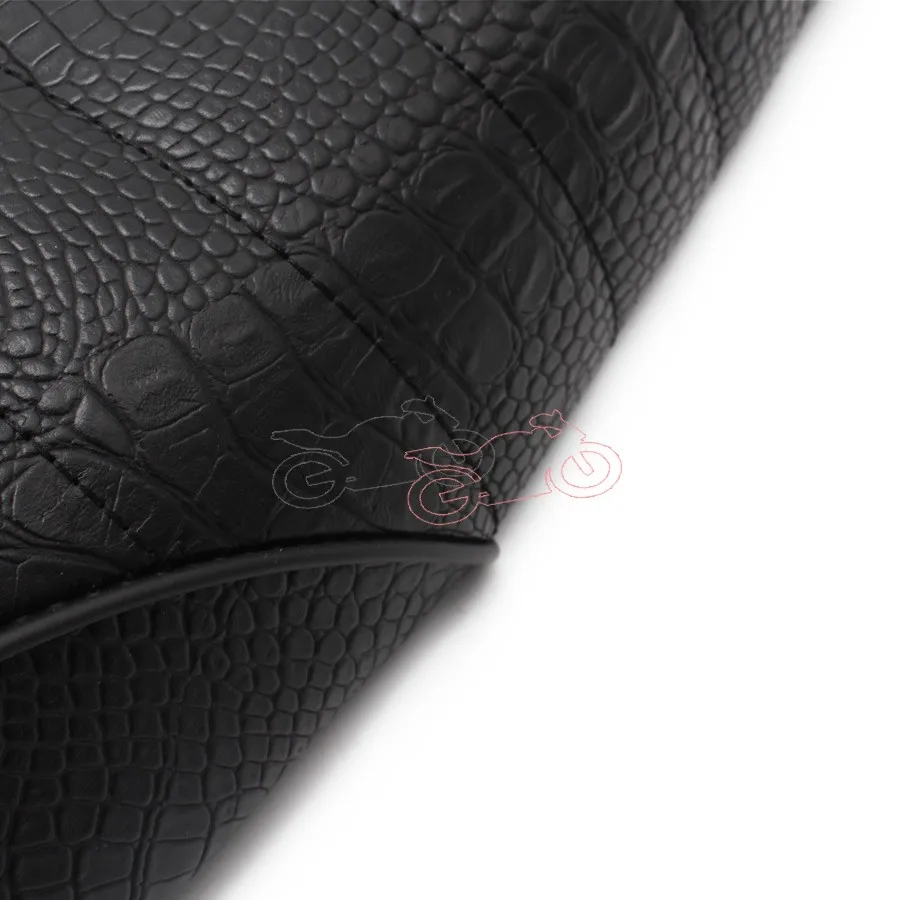 Черное мотоциклетное винтажное сиденье из искусственной кожи ретро Седло