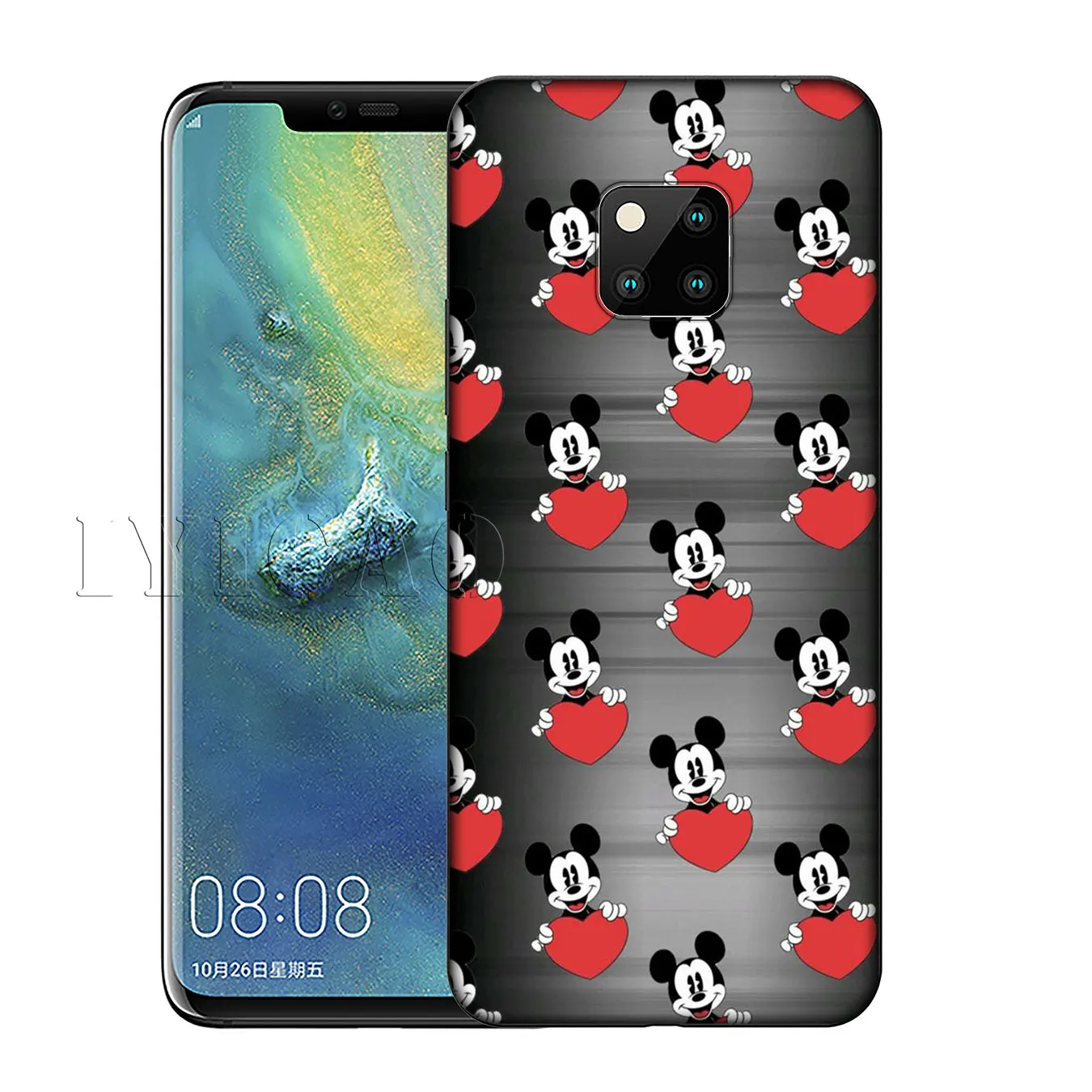 IYICAO Mickey Mouse Silicone Soft Case for Huawei Nova 3 3i 2i Mate 20 10 Pro Lite |