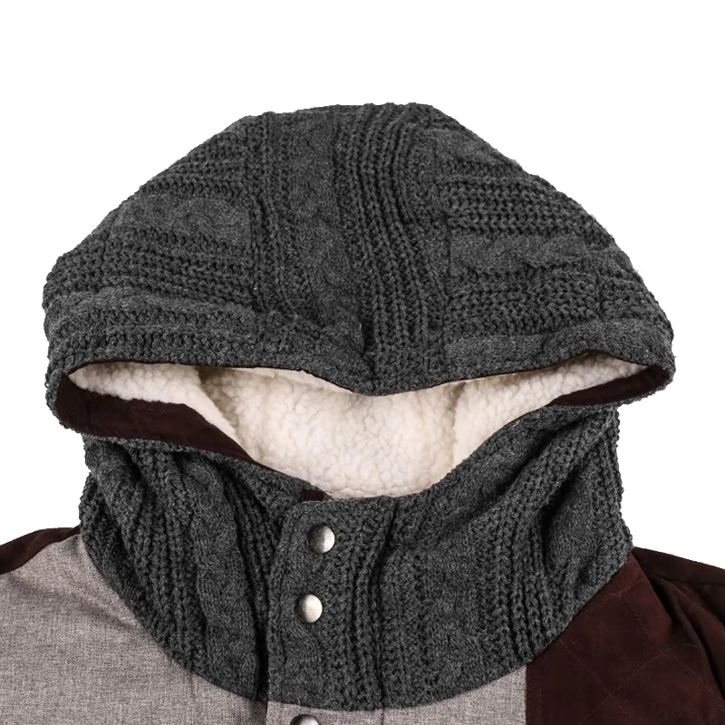 Зимняя парка мужская куртка пальто Толстая теплая ветровка с капюшоном и