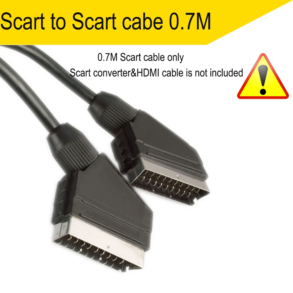 HDMI к Scart AV конвертер HDMI Scart кабель для DVD STB Scart tv для HDMI Scart устройств - Цвет: 0.7M Scart cable