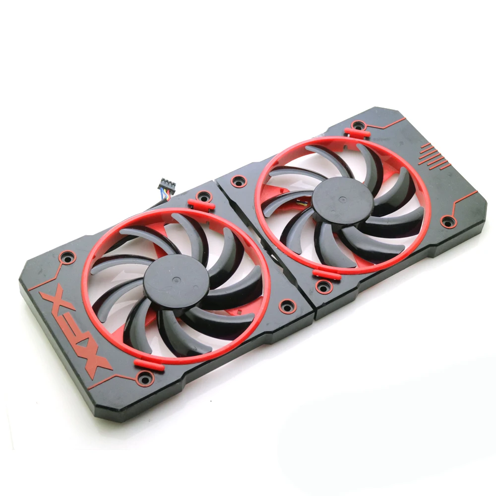 Вентилятор VGA для XFX R9 380 380X 370 370X RX460 560 4Pin 2 шт./лот|Кулеры и системы охлаждения