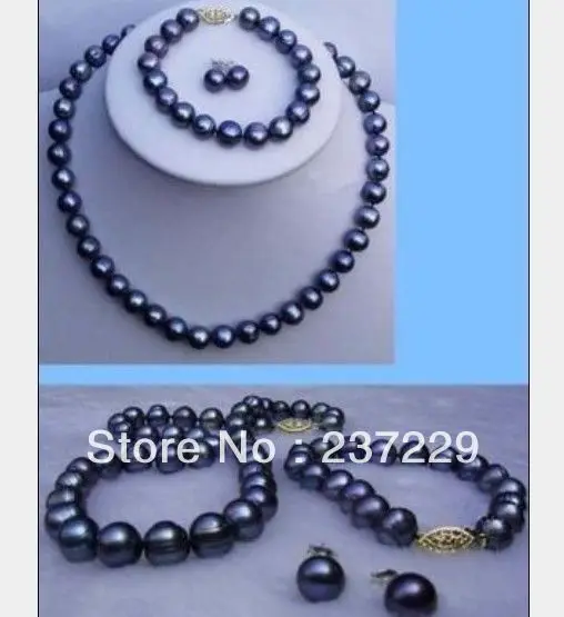 Оптовая цена БЕСПЛАТНАЯ ДОСТАВКА ^ огромный 9 10 мм настоящий черный Южно морской