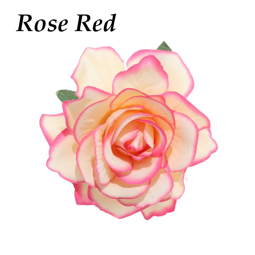 rose red 1 шт. свадебные заколки для волос с розами Свадебная брошь для подружки невесты Вечерние заколки для волос аксессуары для укладки волос - Цвет: rose red
