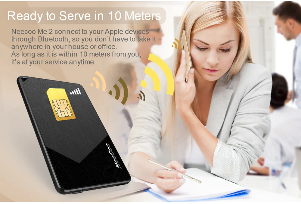 Neecoo BT 4.0 Dual SIM карты адаптера ультра-тонкий Поддержка нано сим-карты для iphone5S/6/6 plus/6