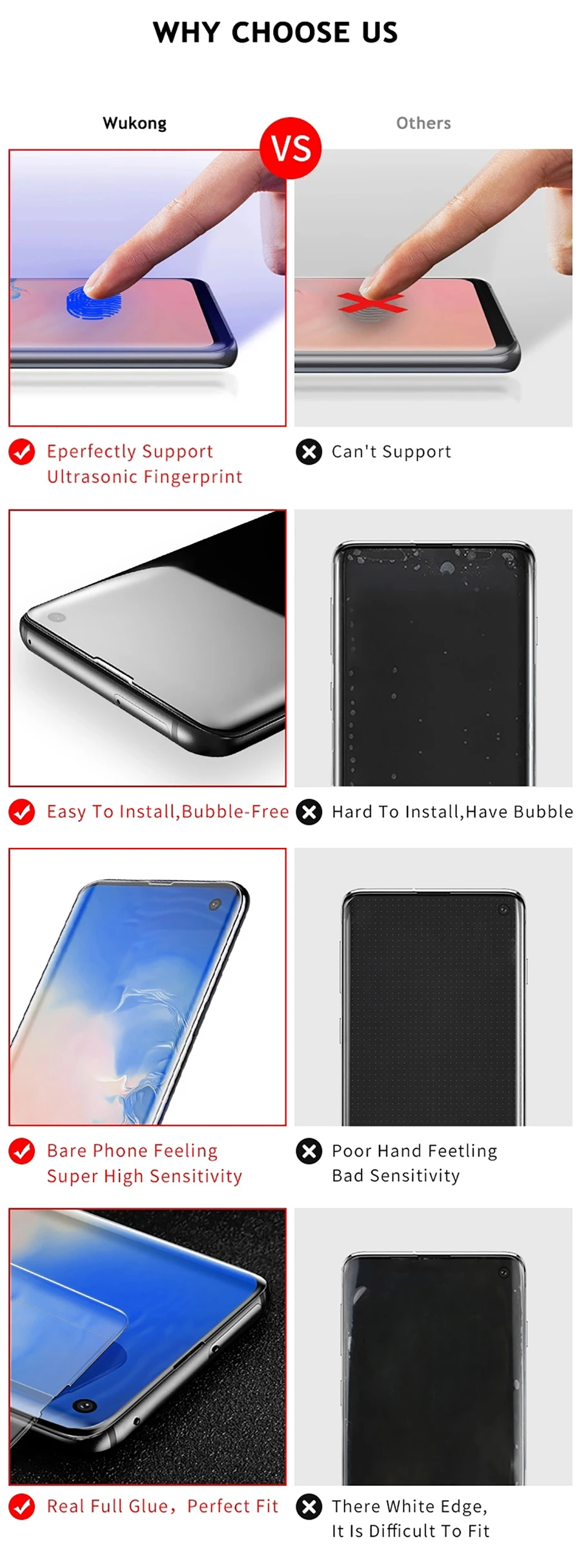 Ультрафиолетовый защитный экран с полным клеем для samsung S10e Plus S8 S9 Plus Note 9, закаленное стекло с полным покрытием, УФ-светильник, жидкий HW mate 30 Pro
