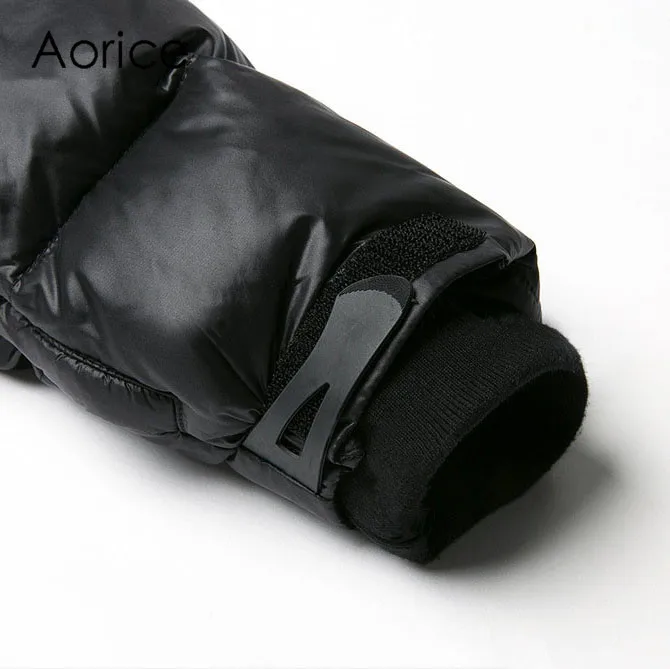 Aorice MT891 Мужская куртка, легкая парка, пальто с капюшоном, зимняя теплая одежда, мужские парки, однотонная Тонкая Повседневная куртка, пальто