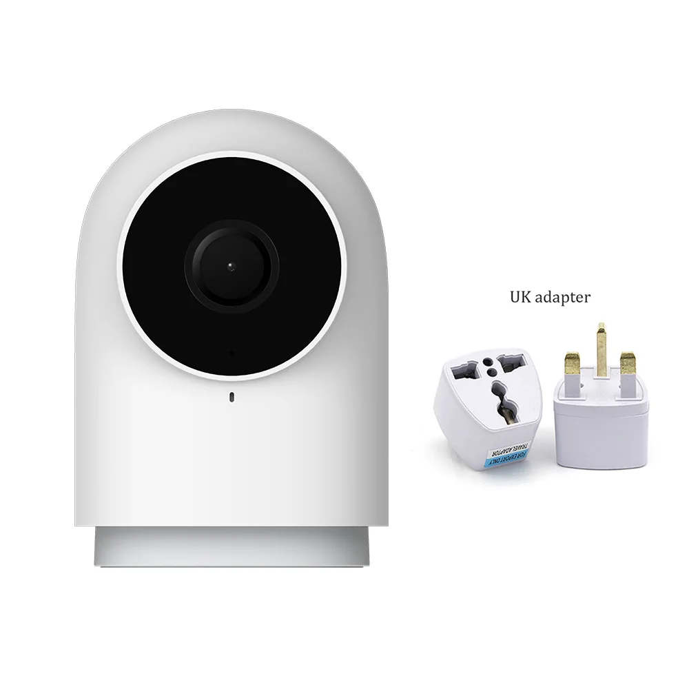 Add UK Adapter Оригинальная смарт-камера Xiao mi jia Aqara G2 работает с приложением Голосовая сигнализация ZigBee USB кабель mi Cam для Xiao mi Smart home - Цвет: Add UK Adapter