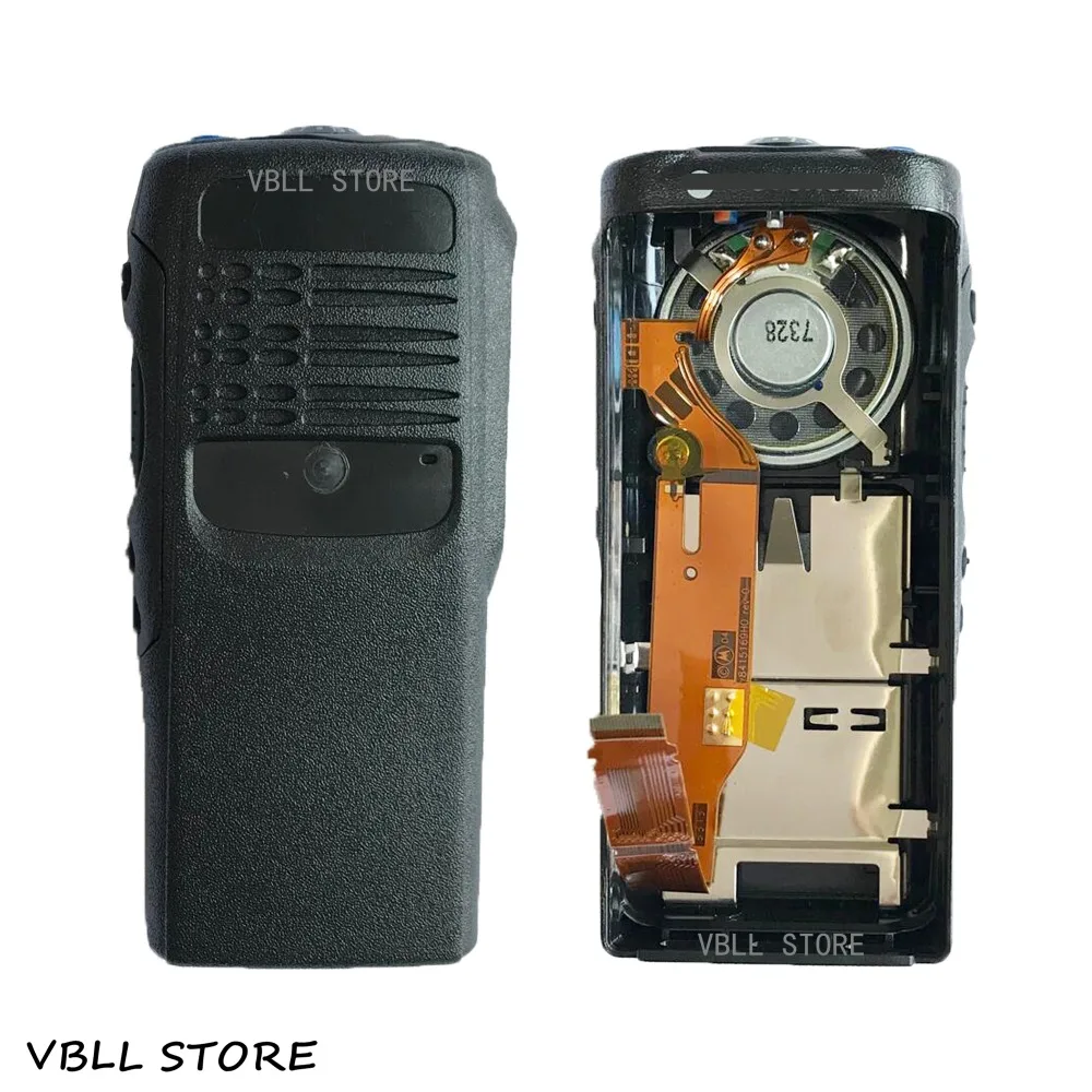Комплект черного чехла VBLL PMLN4216 с корпусом и микрофоном для рации Motorola HT750 GP340 GP328|Запчасти аксессуары раций| |