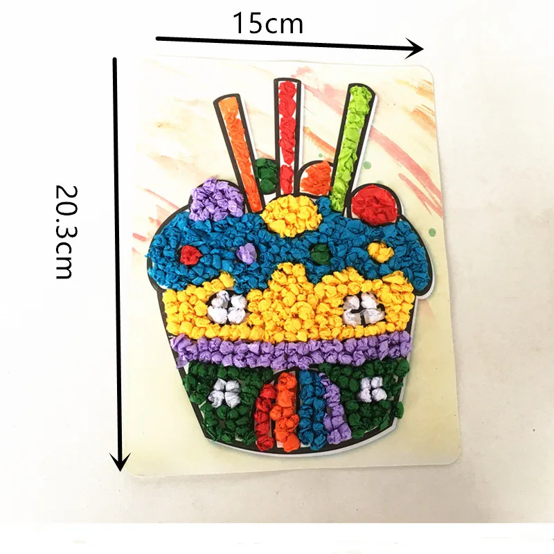 Happyxuan 8 Набор дизайнов DIY 3D бумажные наборы для детского дошкольного образования