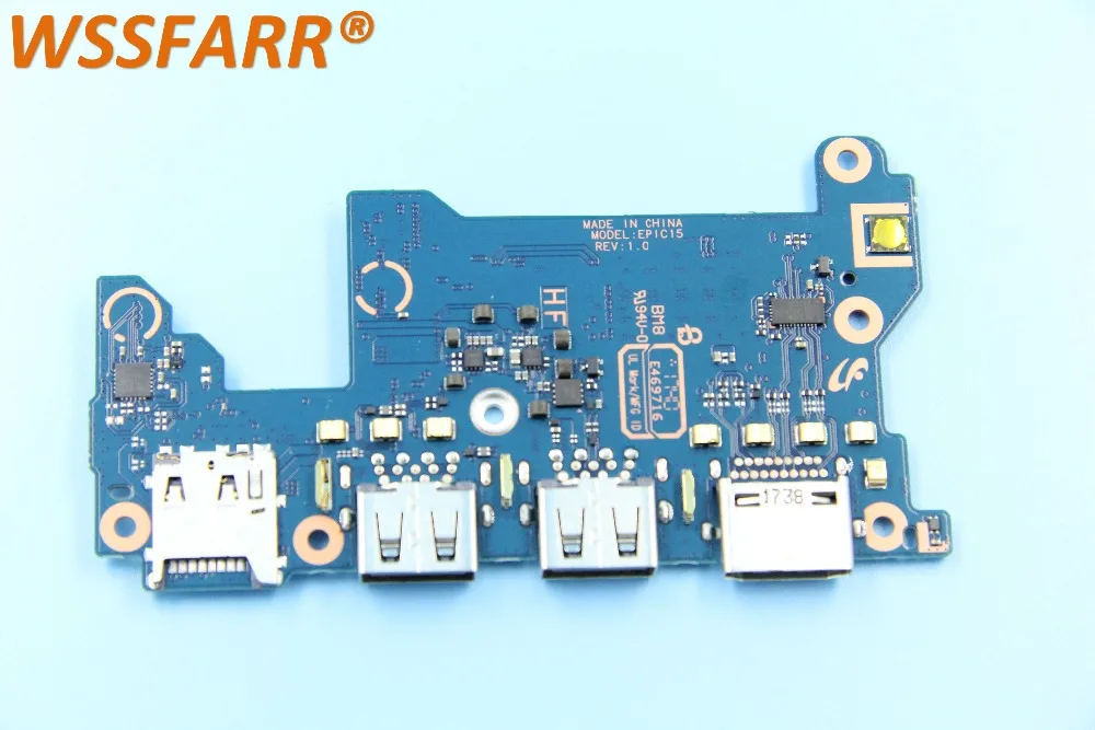 Оригинал для Samsung NP900X5N 900X5N NP900X5T 900X5T POWER BOTTON USB LAN Board BA41 02563A 100%