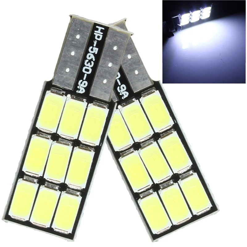 QCDIN 2 шт. сигнальная лампа T10 9 SMD 5630 светильник CANBUS безошибочный автомобильный