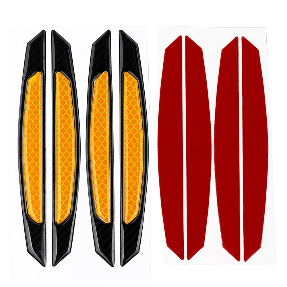 FORAUTO 4 шт./упак. Автомобильная Светоотражающая полоса анти столкновения