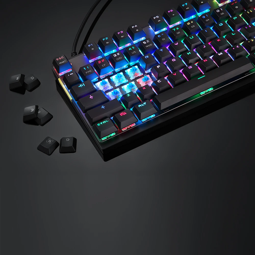 Игровая механическая клавиатура Motospeed K82 с подсветкой для геймеров RGB компьютера