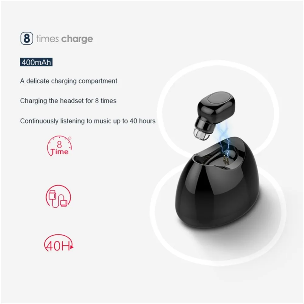 OLLLY X11 Мини Bluetooth наушники Беспроводной невидимый в ухо вкладыши громкой связи Car