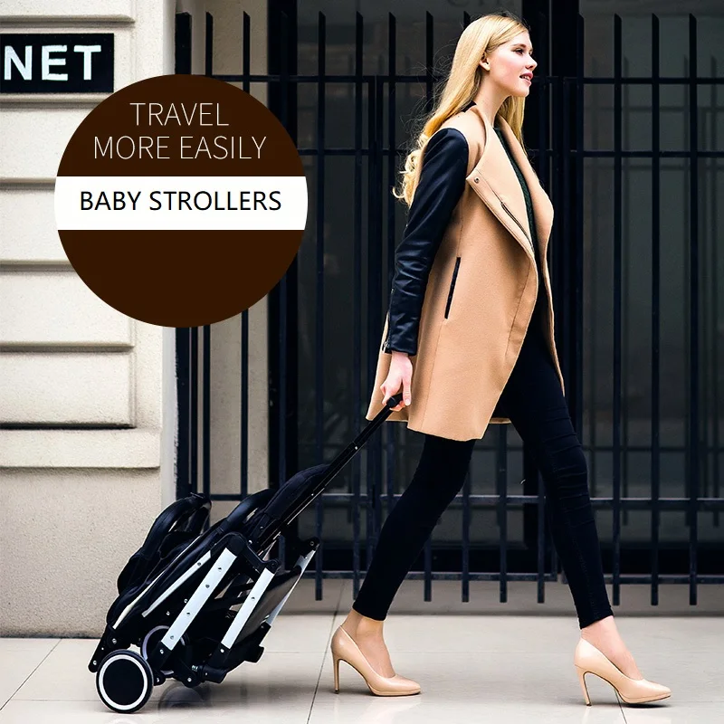 Легкие коляски складной Портативный путешествия можно взять самолет и положить