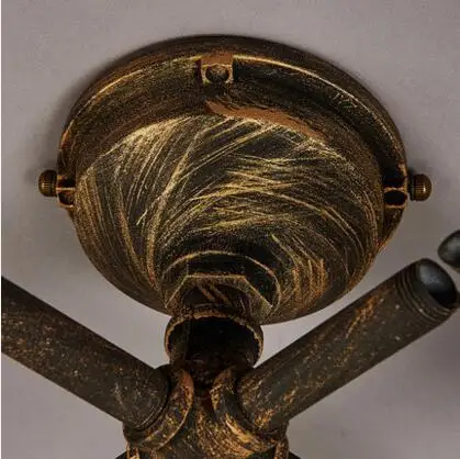 Стиль лофт промышленный Ретро винтажный потолочный светильник для светодиодное