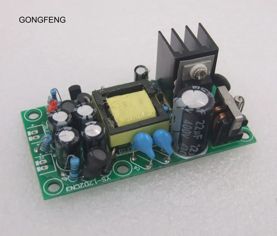 

GONGFENG 6PCS NEW Green Board 12V\5V All isolated Switching Power supply, /AC-DC Module, /220V Free shipping Wholesale TO Russia