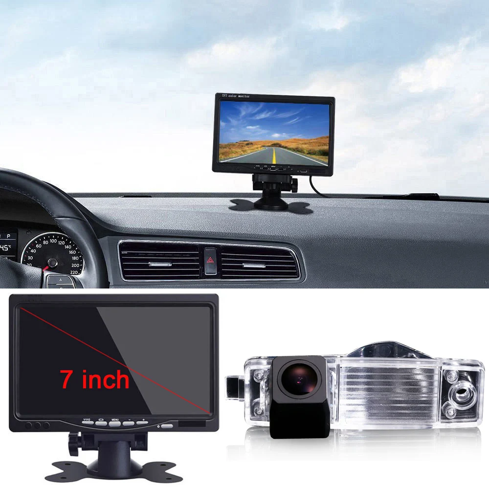 Автомобильная камера + 7 &quotΦ 1280*720 пикселей 170 градусов заднего вида для Toyota Harrier /