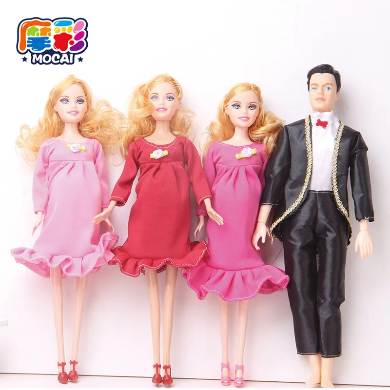 

mocao 2017 new Educational Real pregnant doll 1 piece mom doll have a baby for children doll Girls Toys girl gifts JHTY084