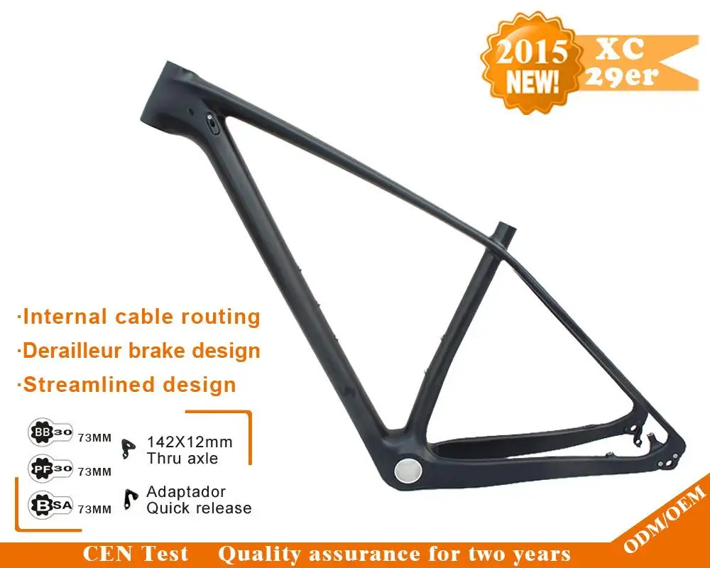 Полностью углеродная рама mtb горный велосипед велосипедная Рама 142x12 через ось и