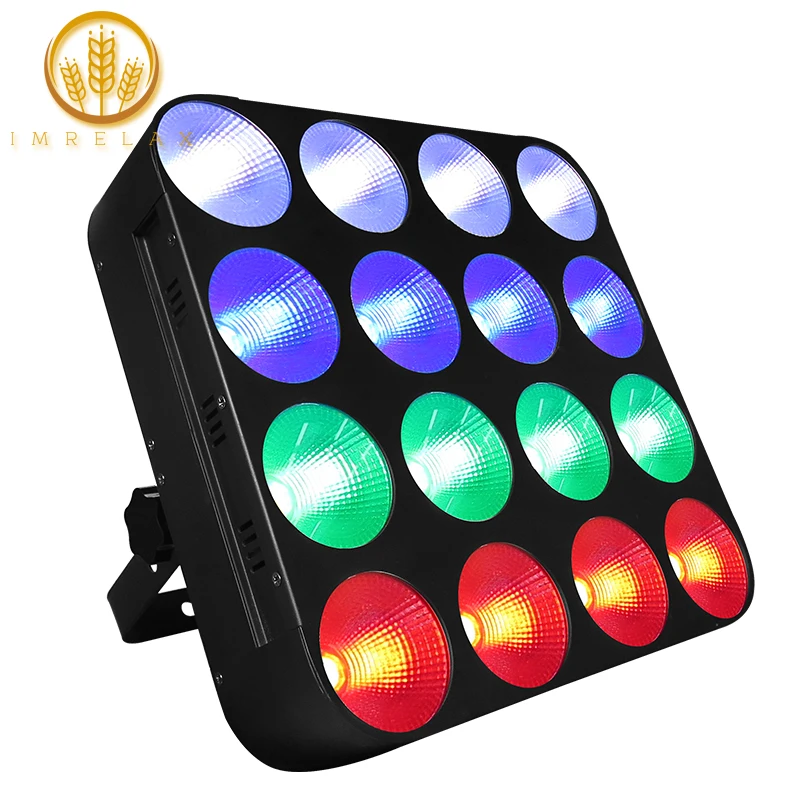 IMRELAX 16x30 Вт RGB 3 в 1 светодиодный матричный COB осветитель с одним управлением