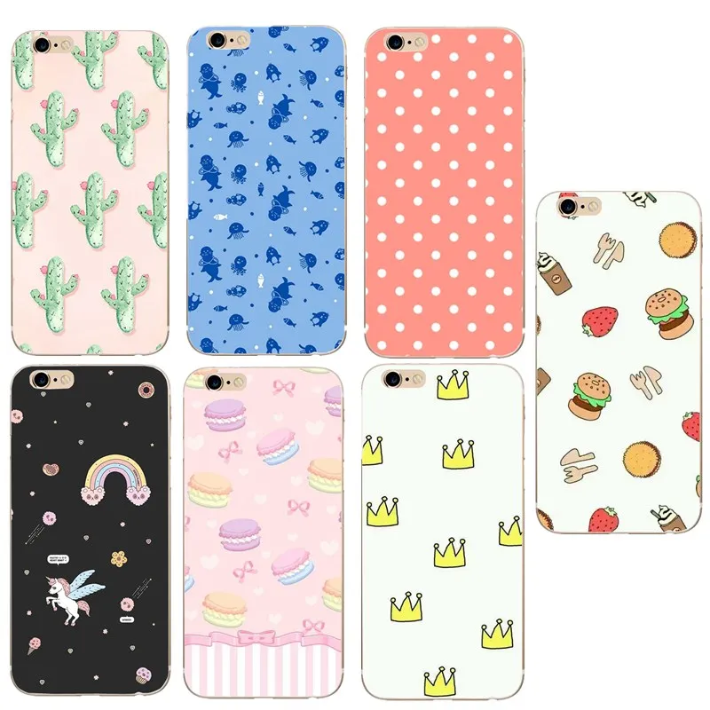 Fundas чехол с принтом еды для iPhone 7 8 Plus силиконовый Apple X XS 6 6s 5 5S se мягкий |