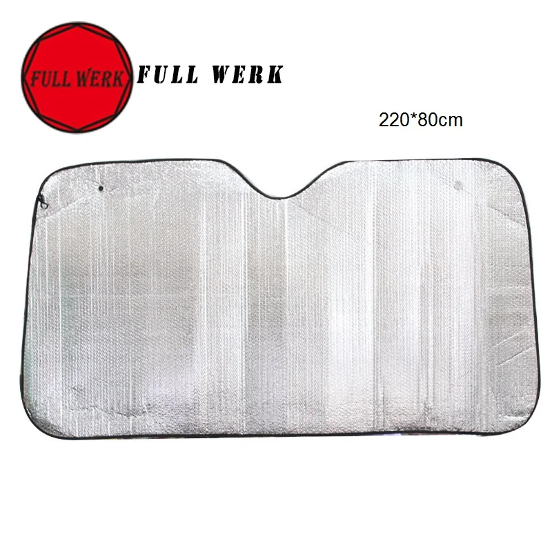 1 шт. Серебристая пленка для лобового стекла Солнцезащитная пластина 220x80 см