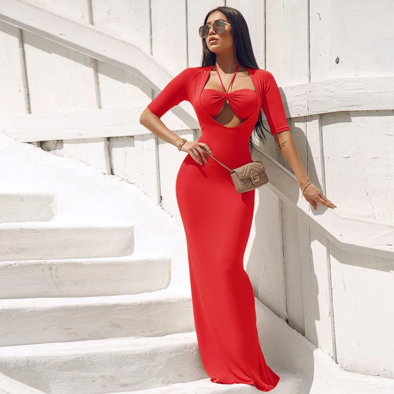 Модное повседневное женское платье сексуальное облегающее вечернее для ночного