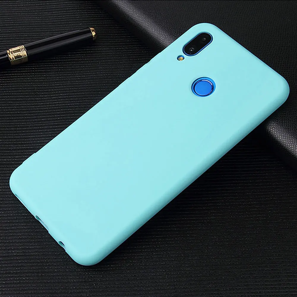 Candy Color Phone Case For Huawei Honor P20 lite 8x 7c 9 10 Lite Simple Y9 Y6 Y5 For Honor 7C 7A Pro 8C P Smart Fashion Cover