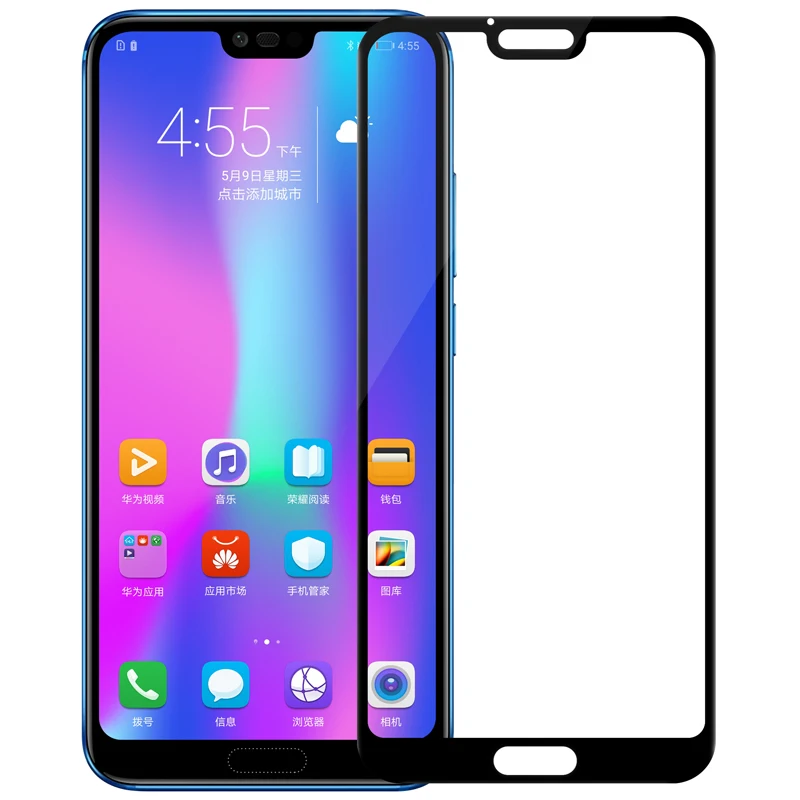 Для huawei Honor 10 закаленное стекло Nillkin CP+ Полное покрытие Защита экрана для huawei Honor 10 защитное стекло 5,84 дюйма - Цвет: Black