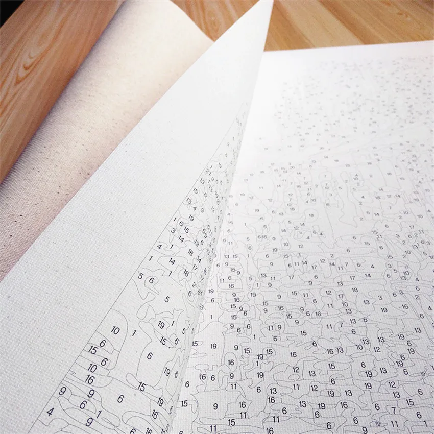 Цифровая живопись по номерам DIY посылка Riptide лошадь картина маслом наборы для